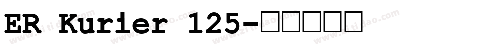 ER Kurier 125字体转换